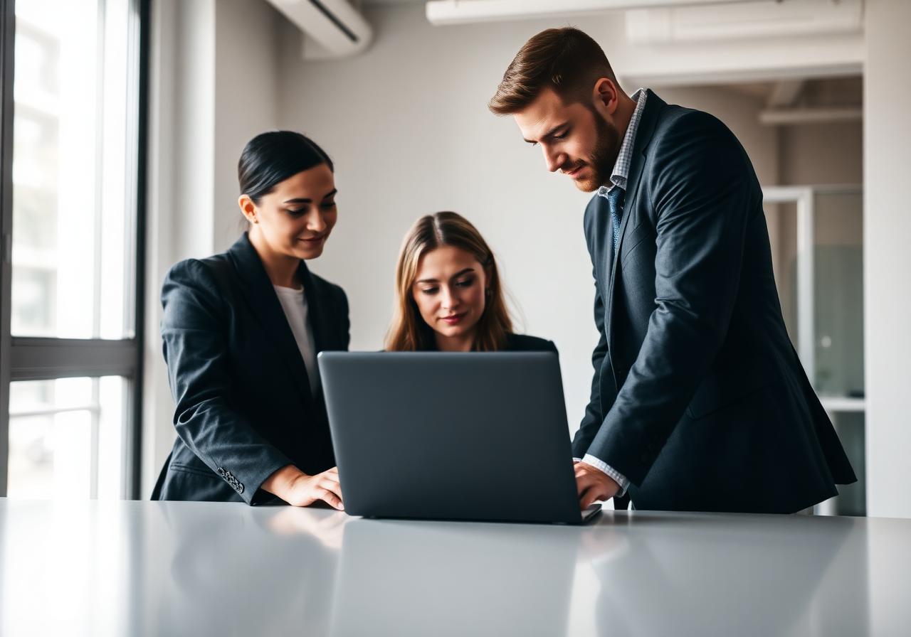 Đội ngũ Realtech tại văn phòng làm việc